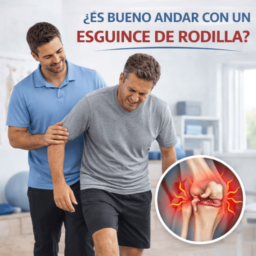 es bueno andar con un esguince de rodilla
