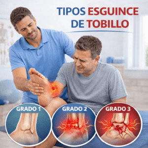 tipos esguince de tobillo