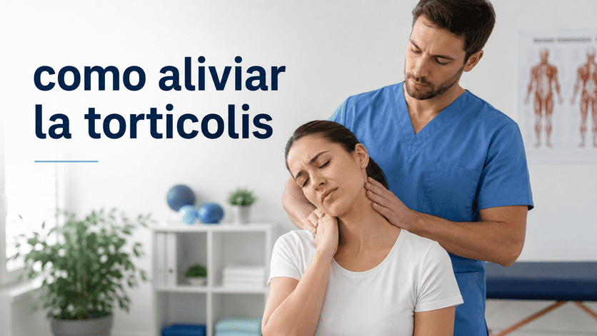 como aliviar la torticolis